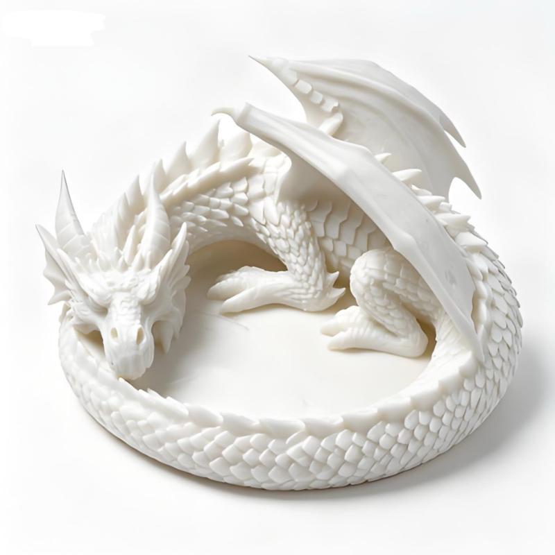 New-Creative Gothic 3D Printing Dragon Tray Dark Style Plastic Jewelry Storage Tray Decorative Desktop Organizer Key Holder