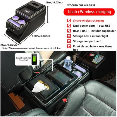 For VW Caravelle / Multivan T5 T6 T7 2000-2023 Row Front Railing Box Set General Business Armrest Central Store Business Car