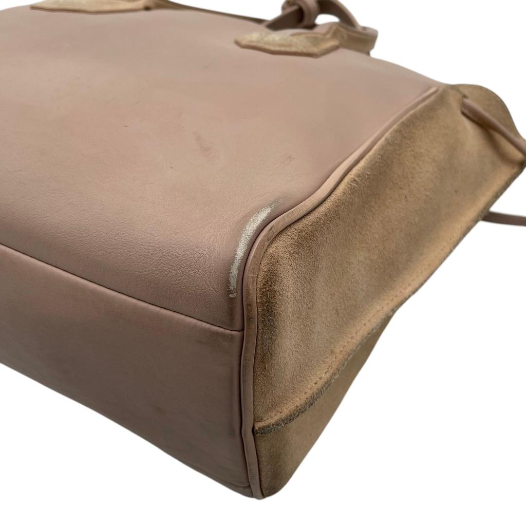 Used Longchamp Tote Bag / Handbag PenelopeTote Bag Light pink/beige leather/Suede Women