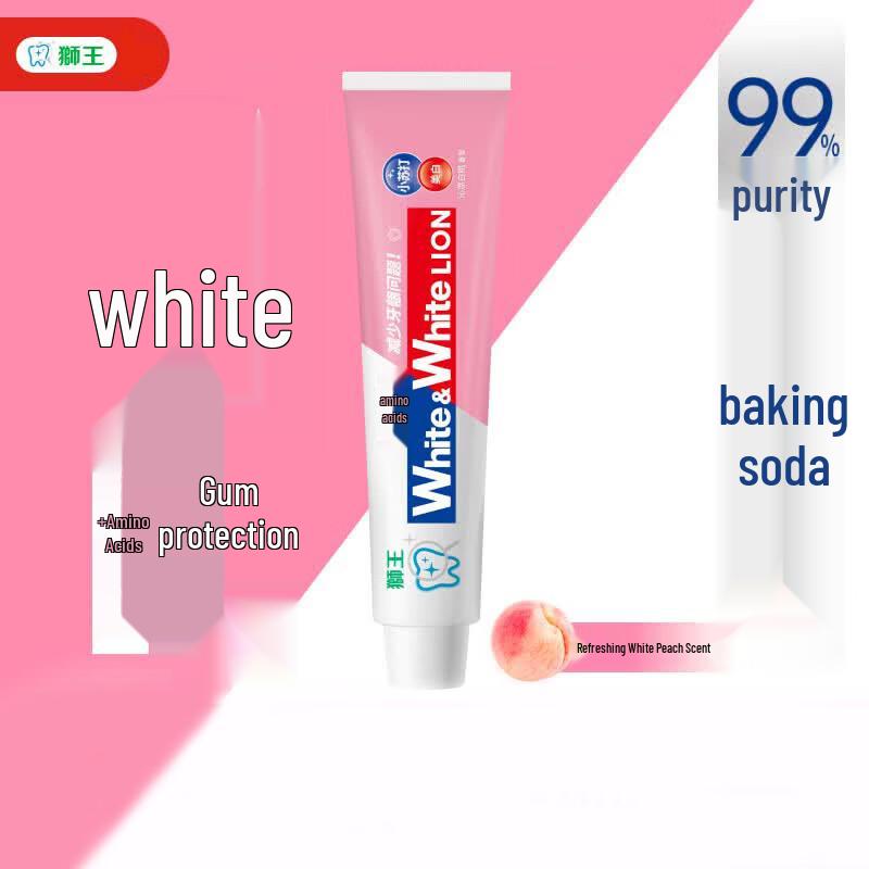 Lion King Baking Soda Whitening Toothpaste - Cool Peach