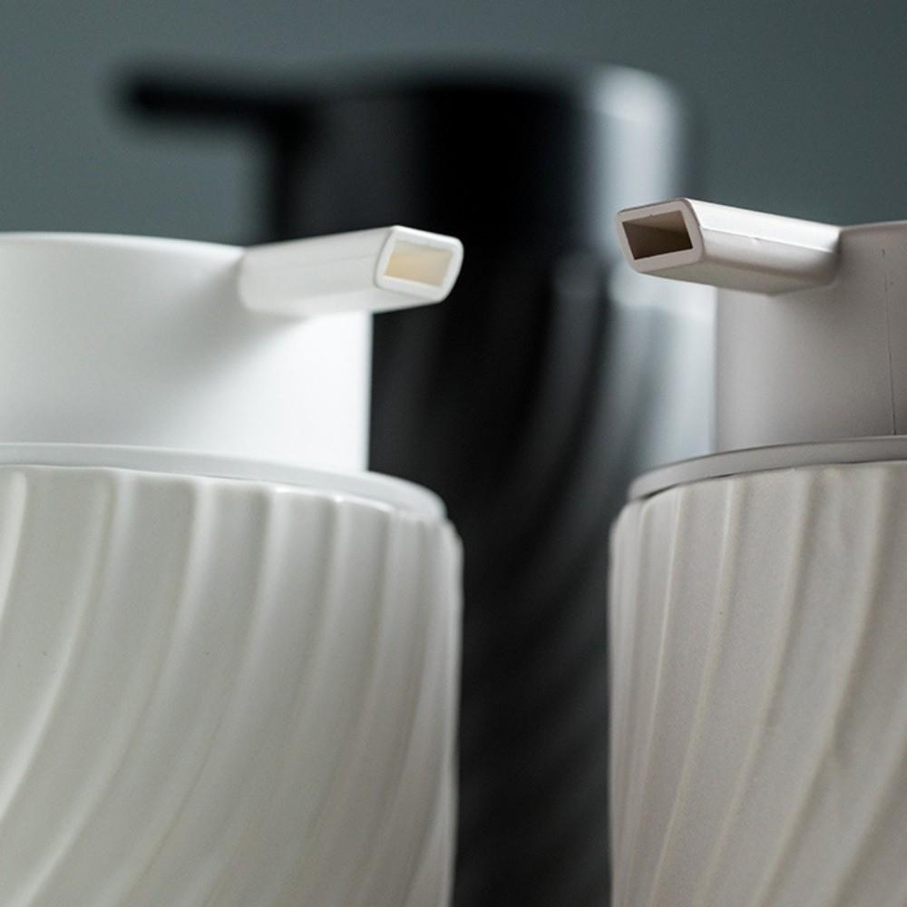 Press Mousse Foaming Bottle Matte Stripes Liquid Dispensing Bottle  Bathroom Supplies