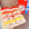 Authentic Salmon And Sweet Shrimp Sushi Plush Pendant Pin Cute And Funny Cartoon Food Hanging Decoration Gift Sushi Pendant)