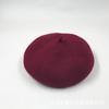 Autumn and winter versatile wool hat beret women's pumpkin hat retro woolen painter hat bud hat tide