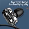 3,5-mm-Kabel-Kopfhörer Geräuschunterdrückung In-Ear Sport-Ohrhörer Dual-Treiber Bass Stereo Gaming-Headset HiFi-Musik-Ohrhörer mit Mikrofon