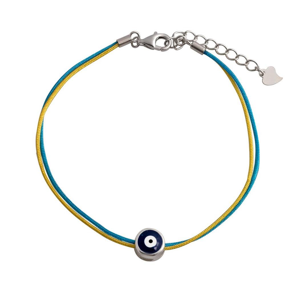 Silbernes Armband mit Emaille (2134008)