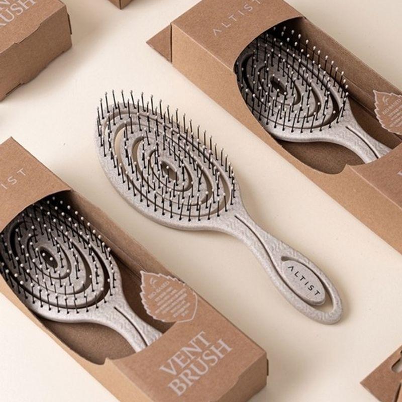 

Bent hair brush