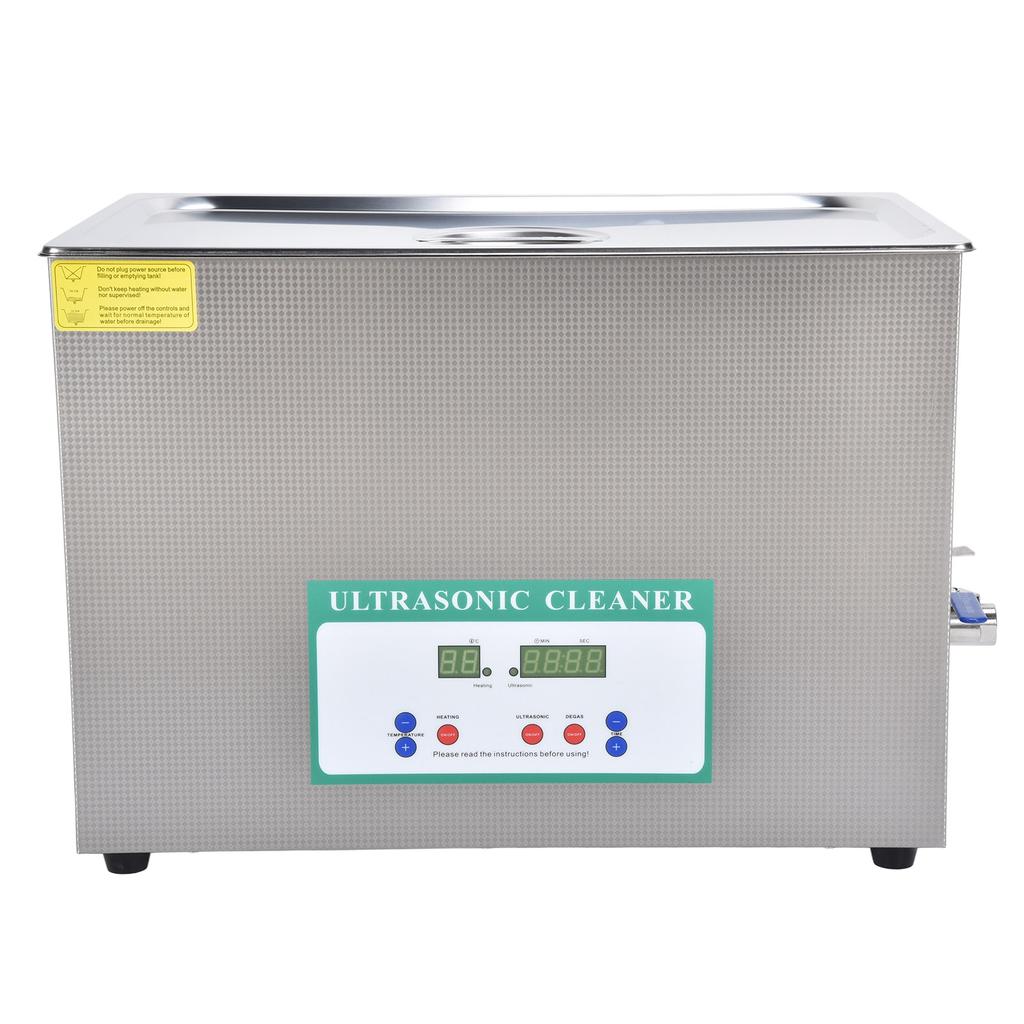 Ultrasonic Cleaner 30L 600W Large Ultra Sonic Tank Bath Cleaning Machine Timer DK‑1030HTDUK Plug 200‑240V 50Hz