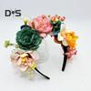 Imitation Flower Decor Hair Hoop Elastic Design Travel Party Headband Various Styles Floral Hair Hoop Headgear Charming Accessory