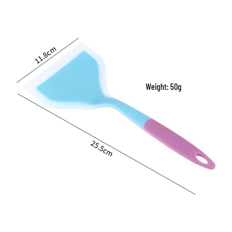 Półprzezroczysta silikonowa łopatka do tamagoyaki i naleśników - Nieprzywierająca, odporna na wysokie temperatury, do pizzy i naleśników