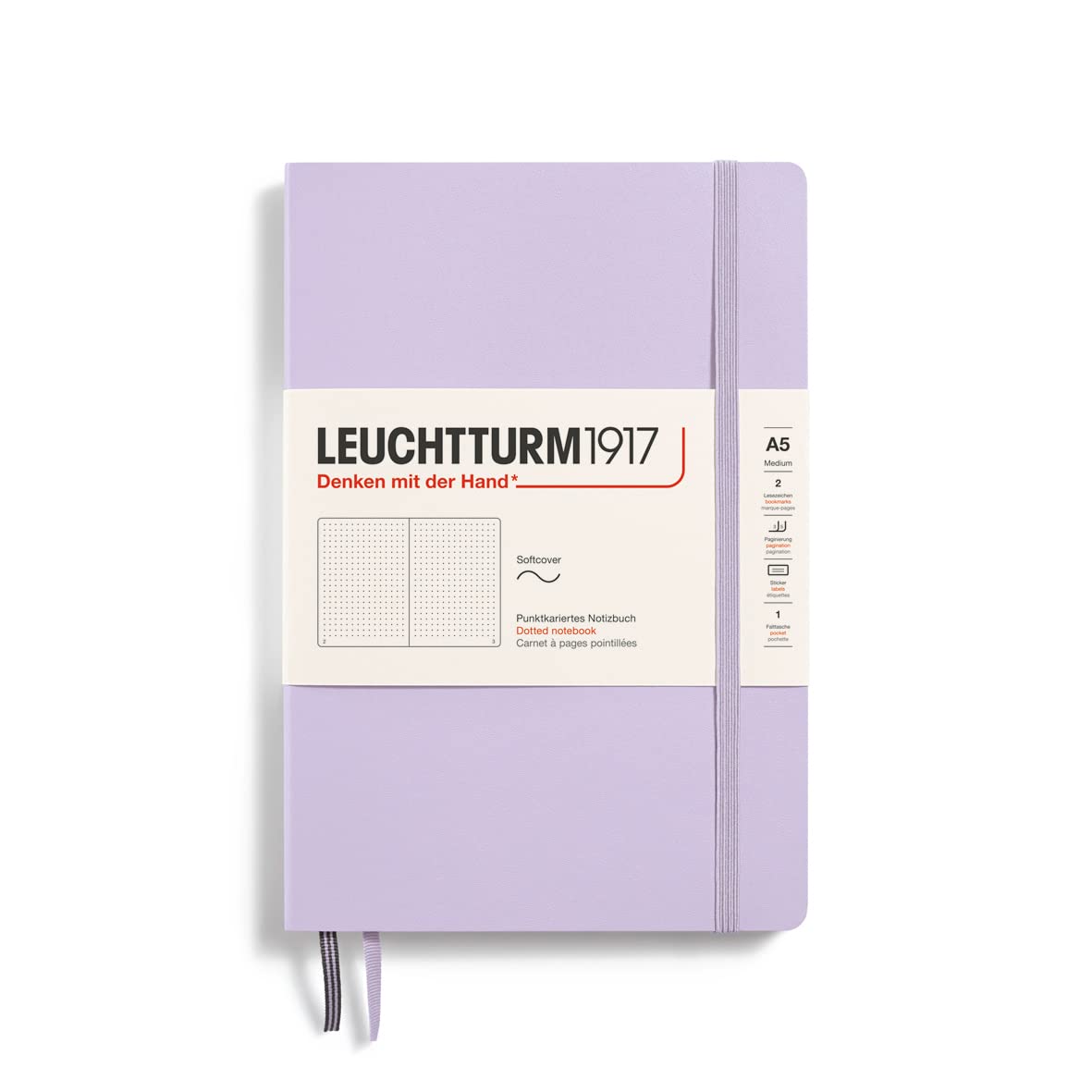 LEUCHTTURM1917 Notebook A5 Dotted Softcover Lilac 365497