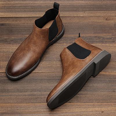 40~46 Bottines Chelsea Homme   Confortable Mode Cuir Bottes Homme