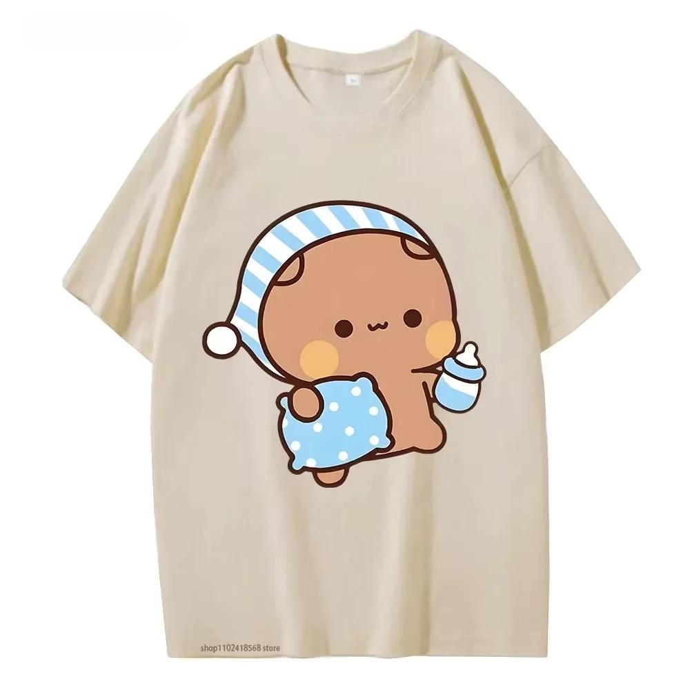 Camiseta De Pareja Con Bonito Panda BuBu Para Dormir Con Camiseta Gráfica De Oso DuD Ropa Para Mujercamisetas De Manga