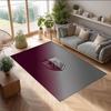 Burnley Football Print Crystal Velvet Rug, Comfortable Water Absorbent Non Slip Indoor Floor Carpet