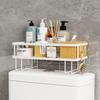 cmaos Rotatable 2-Tier Bathroom Toilet Storage Rack