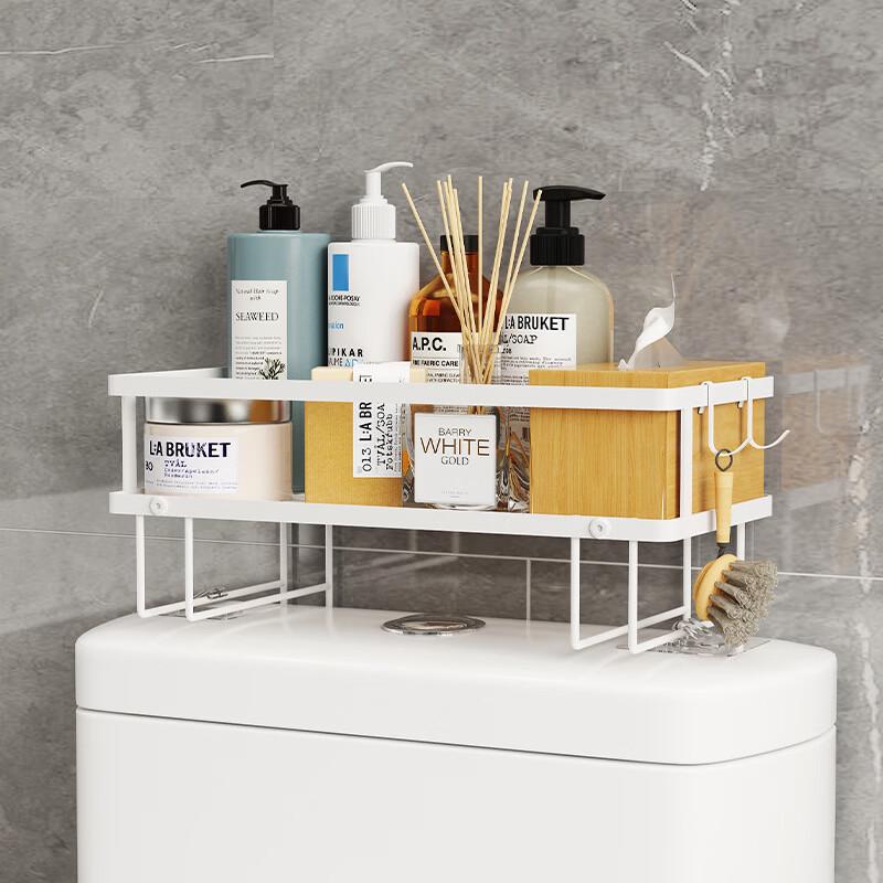cmaos Rotatable 2-Tier Bathroom Toilet Storage Rack