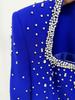 Evening Gown with Heavy Beading and Slit Sleeves - 2025 European & American Celebrity Fashion, Square Neck, Long Dress