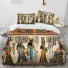 Egyptian Mythology Pharaoh Hieroglyphics Bedding Set Duvet Cover Bed Set Quilt Cover Pillowcase Comforter King Queen Size