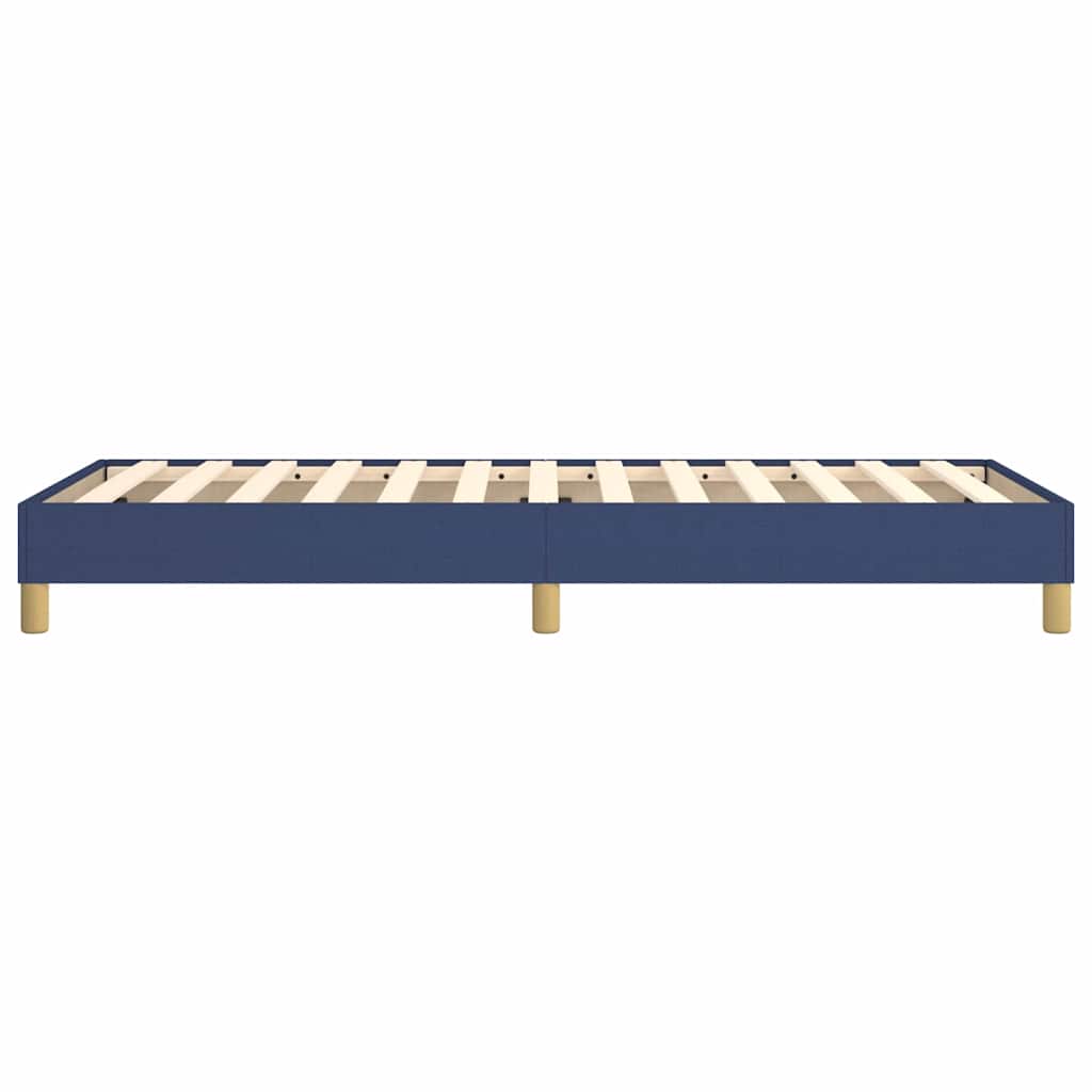 Box Spring Bed Frame Blue 80x200 cm Fabric