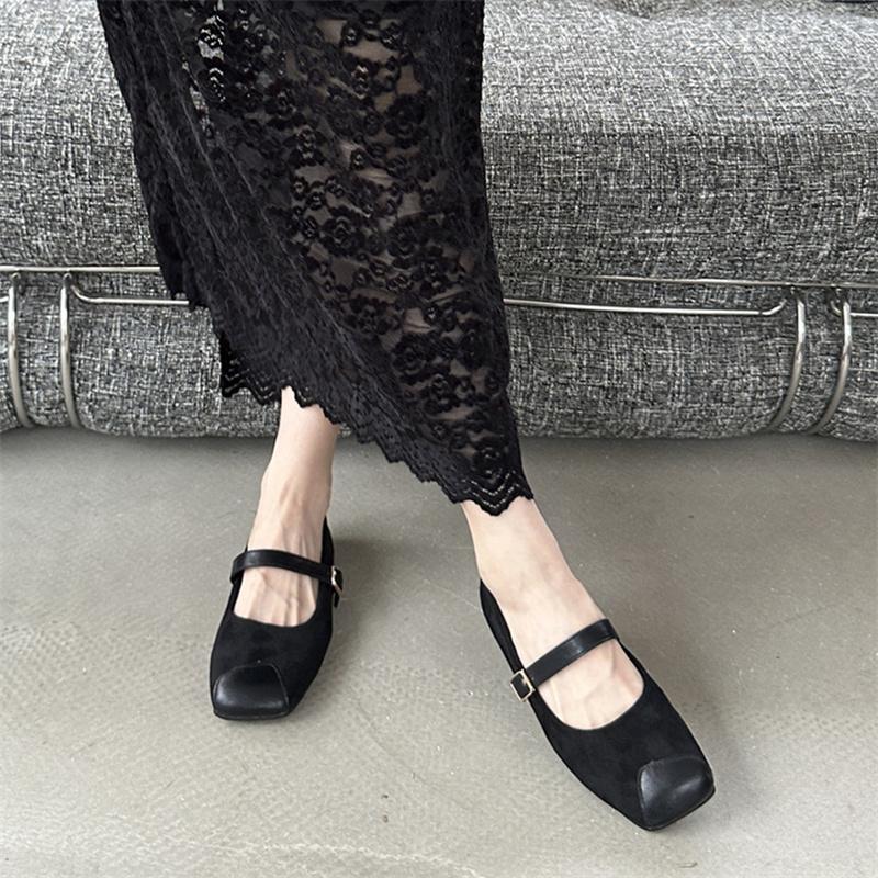 Fashion IPPEUM Women Ballet Flats 2025 New Mary Janes Burgundy Shoes Zapatos de Mujer Ballerina