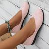 Summer New European and American Foreign Trade Large Size Round Head Flat Sole Single Shoes Women's Shallow Mouth Doudou Shoes Casual Shoes