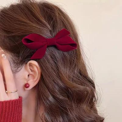 New Fashion Elegant Bow Hair Clips Princess Ribbon Headwear Girls Women Hair Accessories High Quality Hair Clips