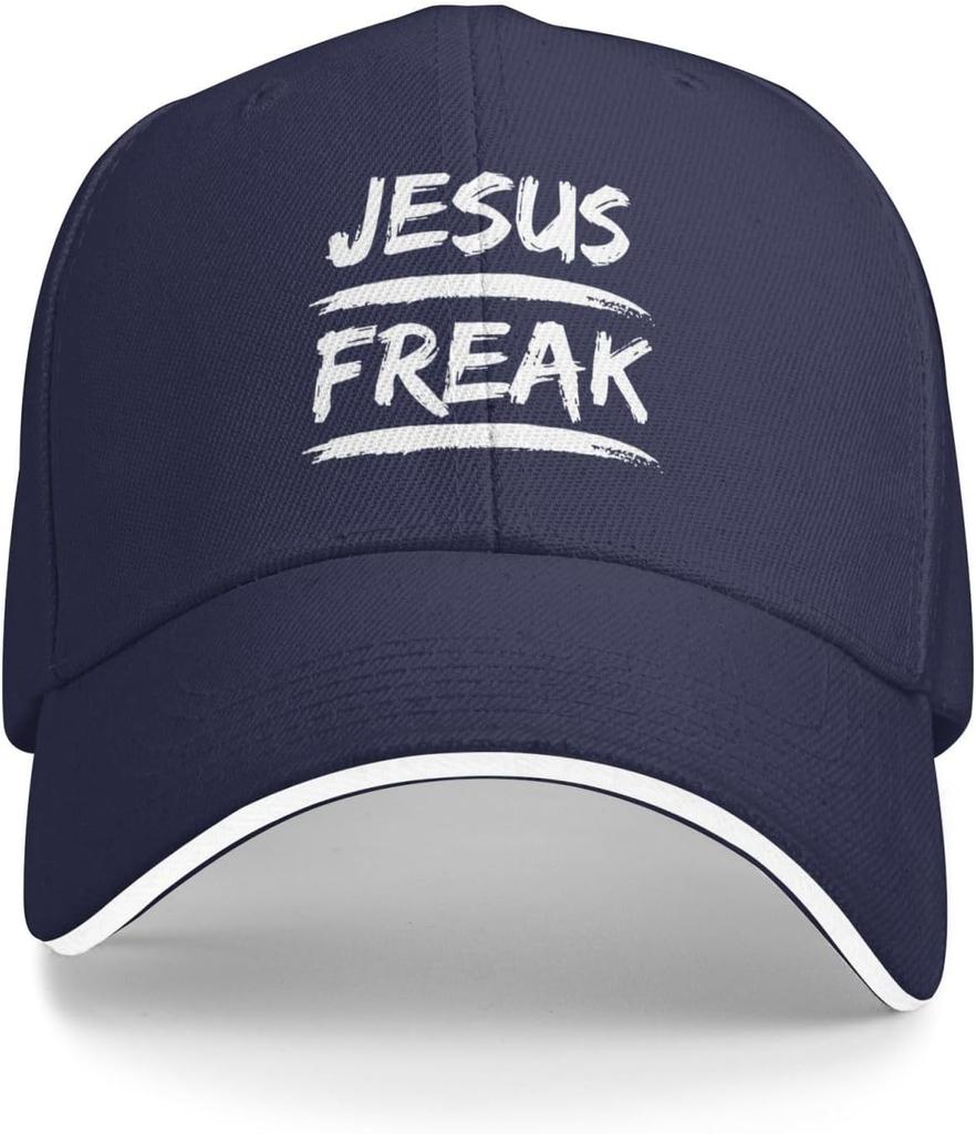 Jesus Freak Grafik Baseballkappe Polyester Lässig Verstellbar Trucker-Hut für Unisex Erwachsene