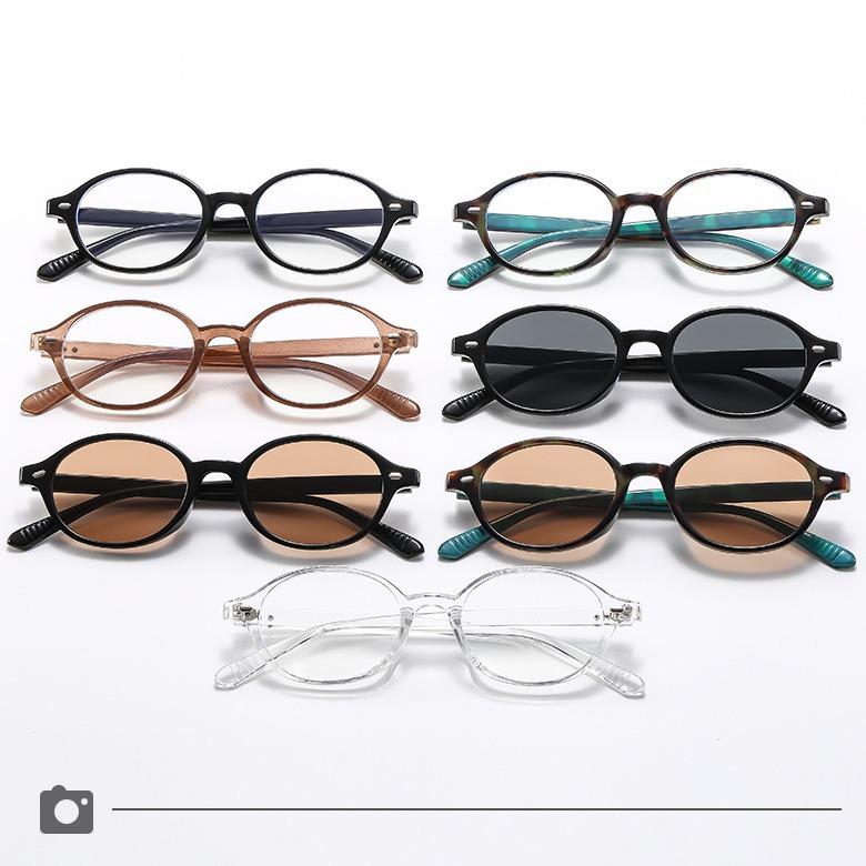 Retro Oval Sunglasses Female Tortoiseshell Small Frame Glasses Frame Trendy Sunshade Trendy Literary Sunshade Glasses