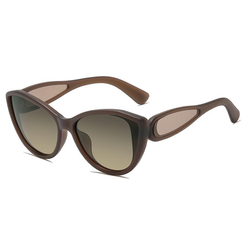 Women's Retro Cat-Eye Polarized Sunglasses - Small Frame, High-End Sun Protection, Korean Street Style