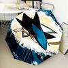 San-Jose Sharks Hockey Umbrella Folding umbrella, automatic umbrella 8-Frame for Travel, camping Use Gift for Halloween Christmas