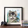 5D DIY Diamond Painting Wolf Full Square Diamond Embroidery Cross Stitch Mosaic Animal Decorations For Room