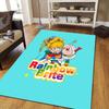 Rainbow Brite2 Flannel Pattern Square Carpet,Area Rug,Carpet Rug for Living Room Bedroom Sofa Playroom Decor,Non-slip Floor Mat