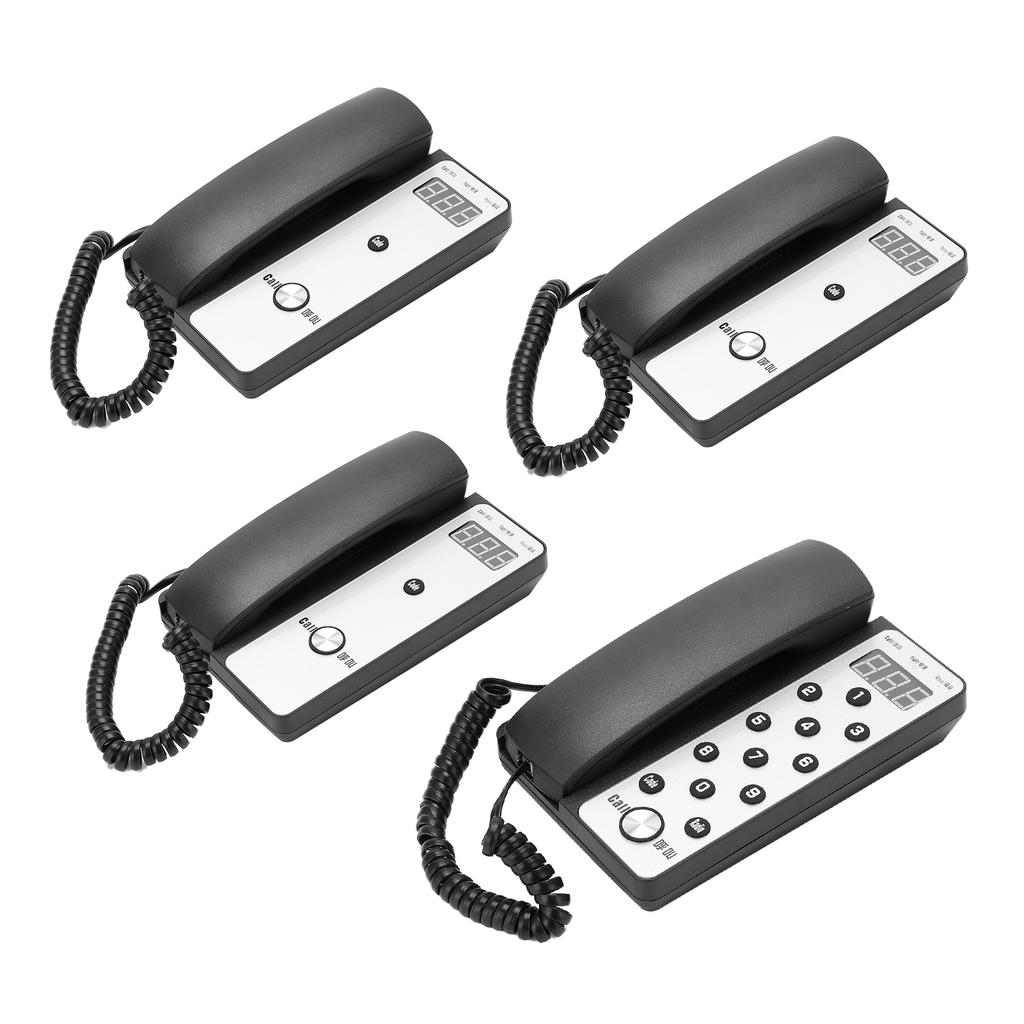 Drahtlose Gegensprechanlage 1 Hauptgerät 3 Nebenstellen Heimkommunikationssystem für Hotelabteilung 100?240-V-UK-Stecker