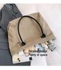 Korean Style Large Capacity Corduroy Tote - Autumn/Winter Fashion Commuter Shoulder Bag