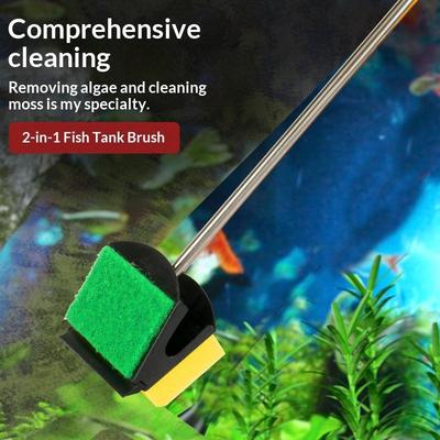 High Quality Aquarium Fish Tank Cleaning Tools Floating Algae Scraper Sponge Plant Cleaning Brushes For Glass Window