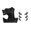 Halloween Schmuck Retro Übertrieben Schwarz Ohrringe Kleiderzubehör