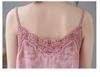 Women's Summer Lace Applique Tank Top – Sleeveless, Sexy, Loose Fit, Cotton with Edged Detailing