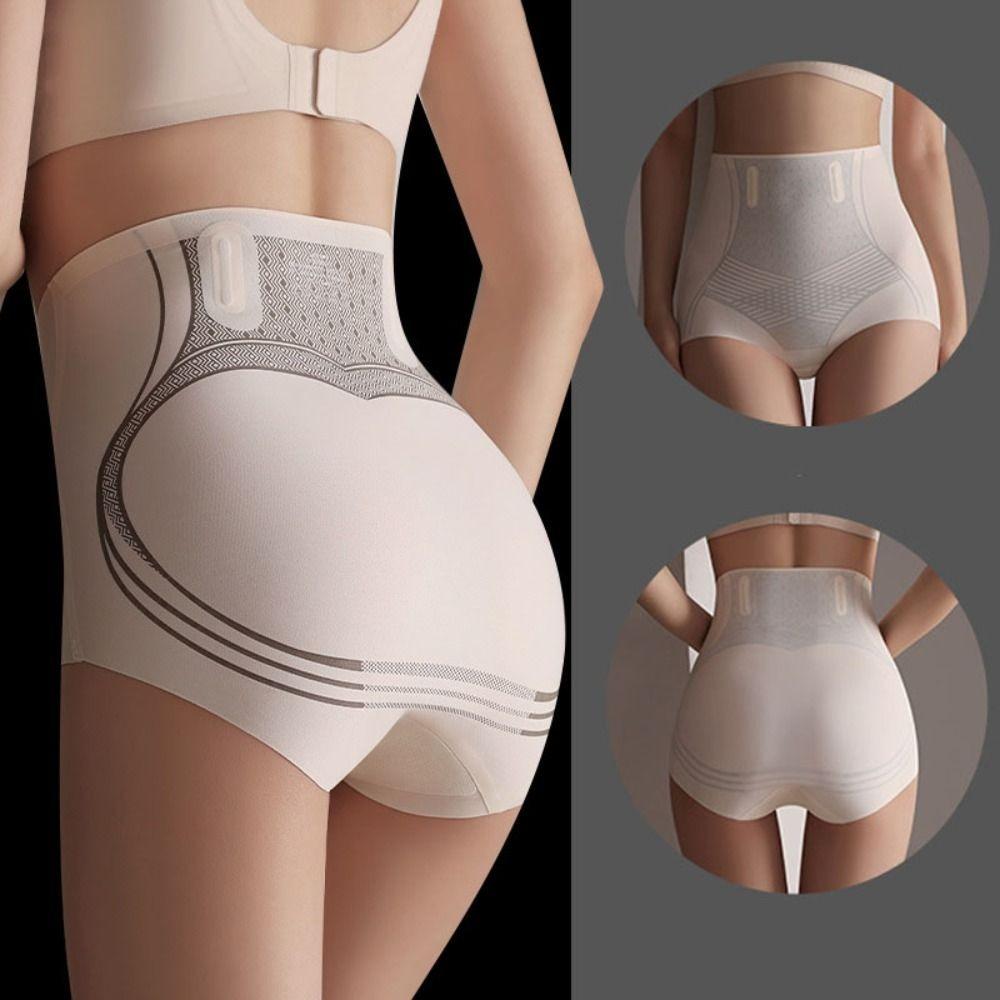High Waist High Waist Shapewear Cotton Crotch Postpartum Body Shapers Seamless Underwear  Lady