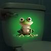 Glow-In-The-Dark Toilet Sticker Frog Bathroom Wall Sticker Luminous Switch And Outlet Decal Self-Adhesive Removable Home Decor