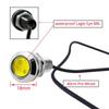 2 stk Ny 18MM bil Eagle Eye Silver Shell DRL Led Kjørelys LED 12V Backup Rygge parkeringssignal Biler Lampe