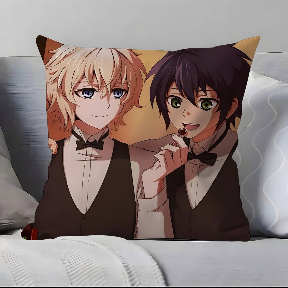 S-S-Seraph Of The E-End Anime Pillow Case Pillowcase Soft Skin Friendly & Comfortable With A Hidden Zipper