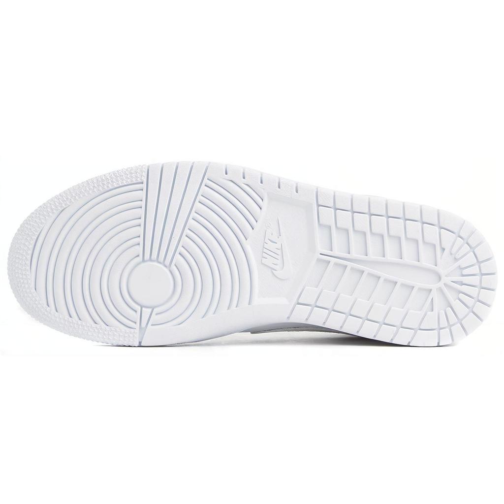 Jordan 1 Mid Triple White Patent Swoosh Women's BQ6472-100
