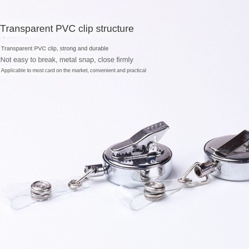 Anti-Lost Retractable Badge Reel Name Tag Easy To Pull Buckle ID Badge Holder Doctor Hospital