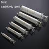 10PCS Glass Syringes for Liquid 1ML 5ML 10ML Transparent Glass Syringe Metal Needle Measuring Syringe Tools Mobile Phone Repair