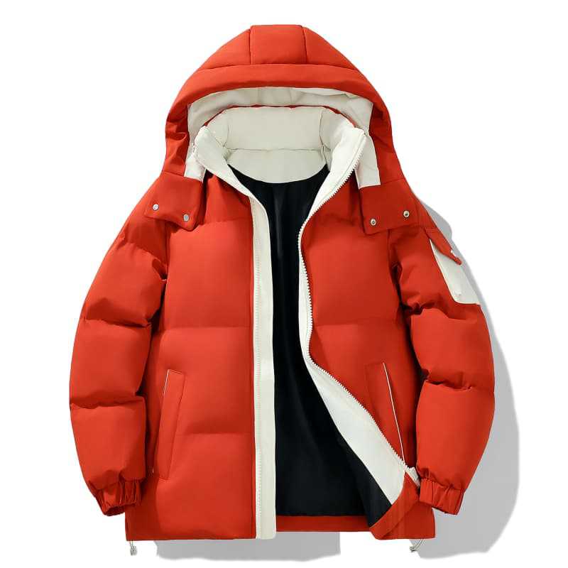 

Men s Hooded Sports Casual Cotton Coat Autumn and Winter Thickened Versatile Couple s Same Style Bread Jacket XL