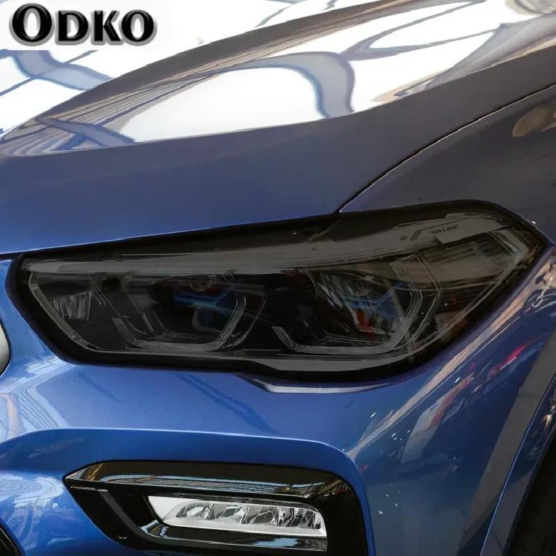 Für BMW X6 E71 F16 M F86 G06 Auto Scheinwerfer Tönung Schwarz Schutzfolie Vinyl Schutz Transparenter TPU Aufkleber Zubehör