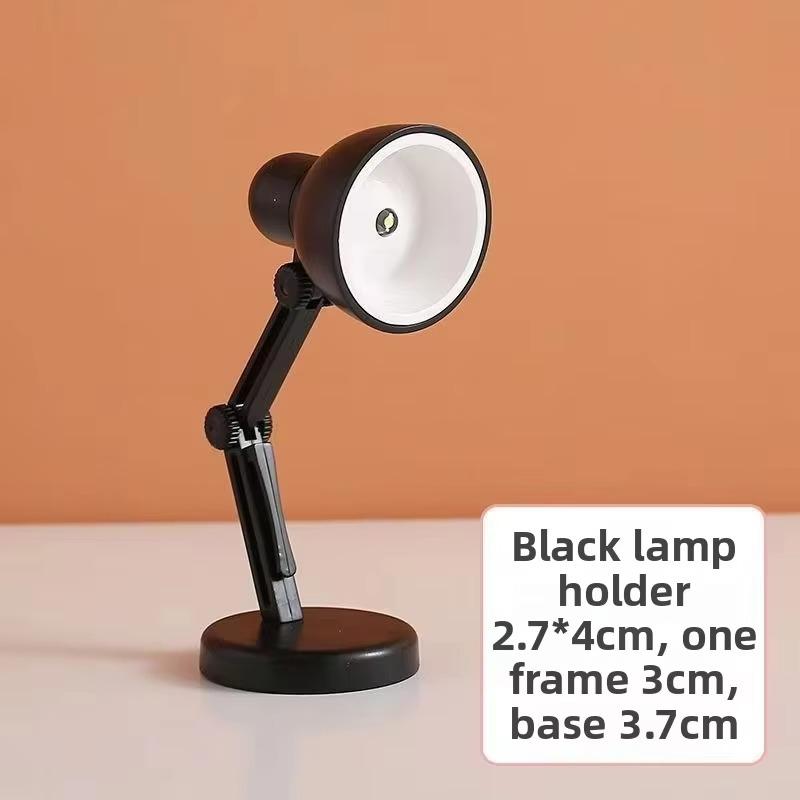 Mini Luce da Lettura Notturna a LED da Libro Pieghevole Lampada da Tavolo Dormitorio Camera da Letto Luci Comodino Creative Decorazioni per la Casa Lampada per Casa delle Bambole