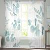 Blumen Pflanzen Blume Aquarelle Sommer Schlafzimmer Vorhänge Tüll Sheer Vorhang Wohnzimmer Home Decor Voile Vorhänge