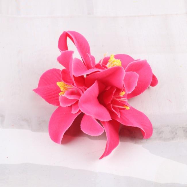Bohemia Canna Flowers Samll Hair Clips Hawaii Bridal Flowers Hair Clips Hairpins Barrette For Wedding Hair Accessories
