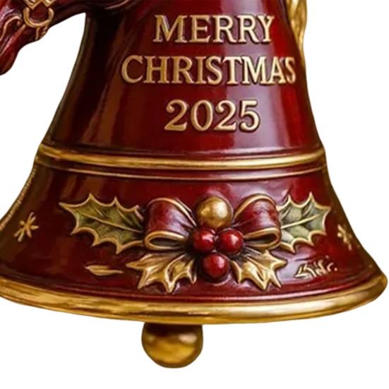 Yousheng Merry Christmas Horse Bell Decoration Home Office Holiday Party Xmas Tree Horse Shape Bell Eyes Hanging Ornament Horse Lover Gift