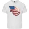 Curled Usa Flag Independence Day Football Unisexs Light Cotton Tshirt